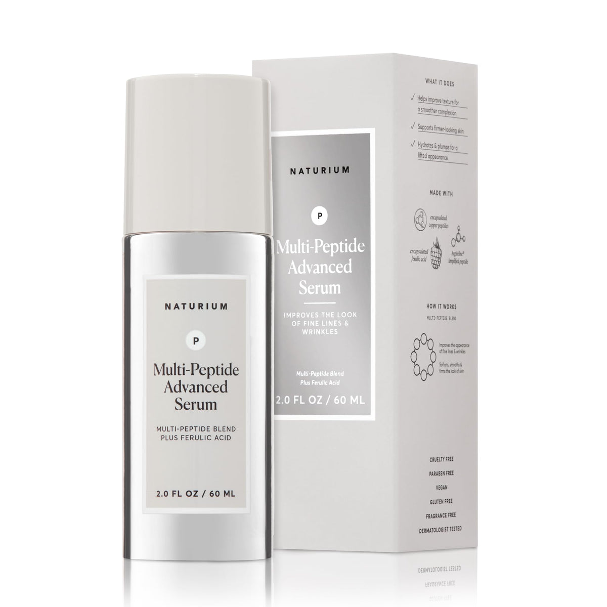 Naturium Multi-Peptide Advanced Serum, Ferulic Acid & Collagen, 1 fl oz