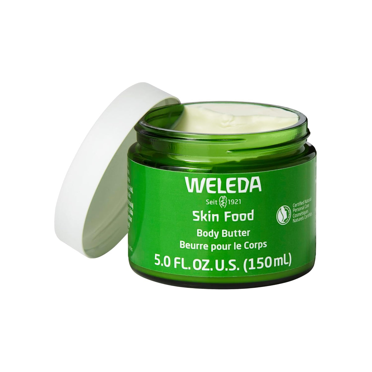 Weleda Skin Food Body Butter 5 Fluid Ounce, Sustainable Glass Jar, Plant Rich Hydrating Moisturizer with Shea and Cocoa Butter, Sweet Almond Oil and Pansy