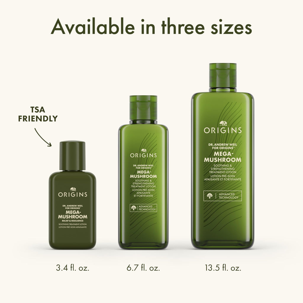 Origins Mega-Mushroom Soothing Treatment Lotion | Great for Sensitive Skin | With Reishi Mushroom