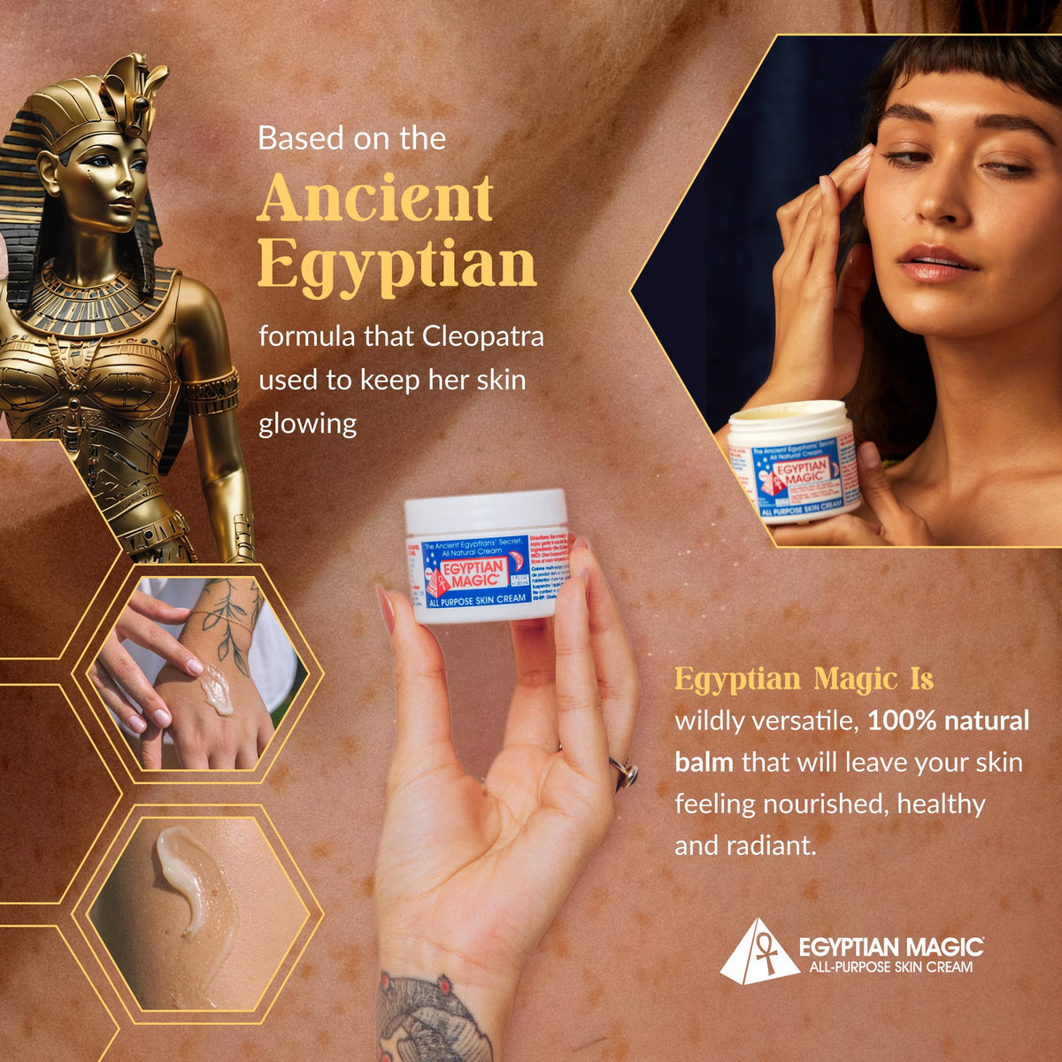 Egyptian Magic All-Purpose Moisturizing Cream, 4oz Jar