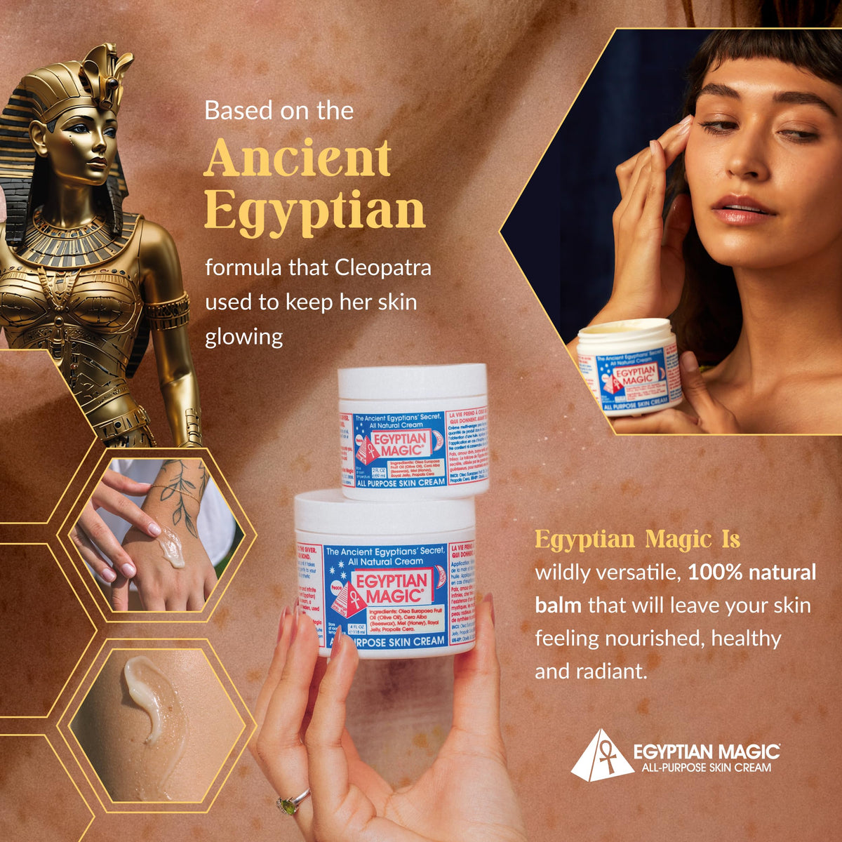 Egyptian Magic All-Purpose Moisturizing Cream, 4oz Jar