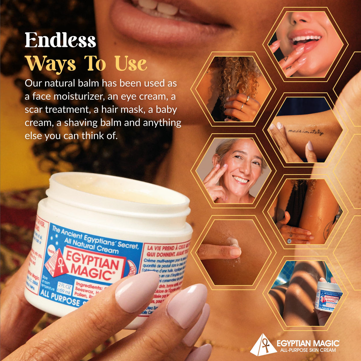 Egyptian Magic All-Purpose Moisturizing Cream, 4oz Jar