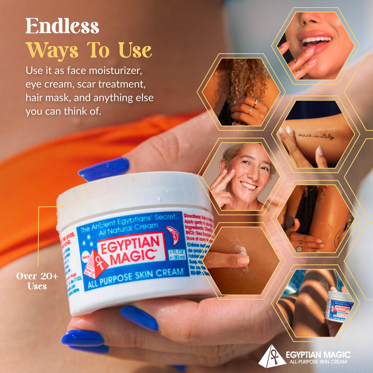 Egyptian Magic All-Purpose Moisturizing Cream, 4oz Jar