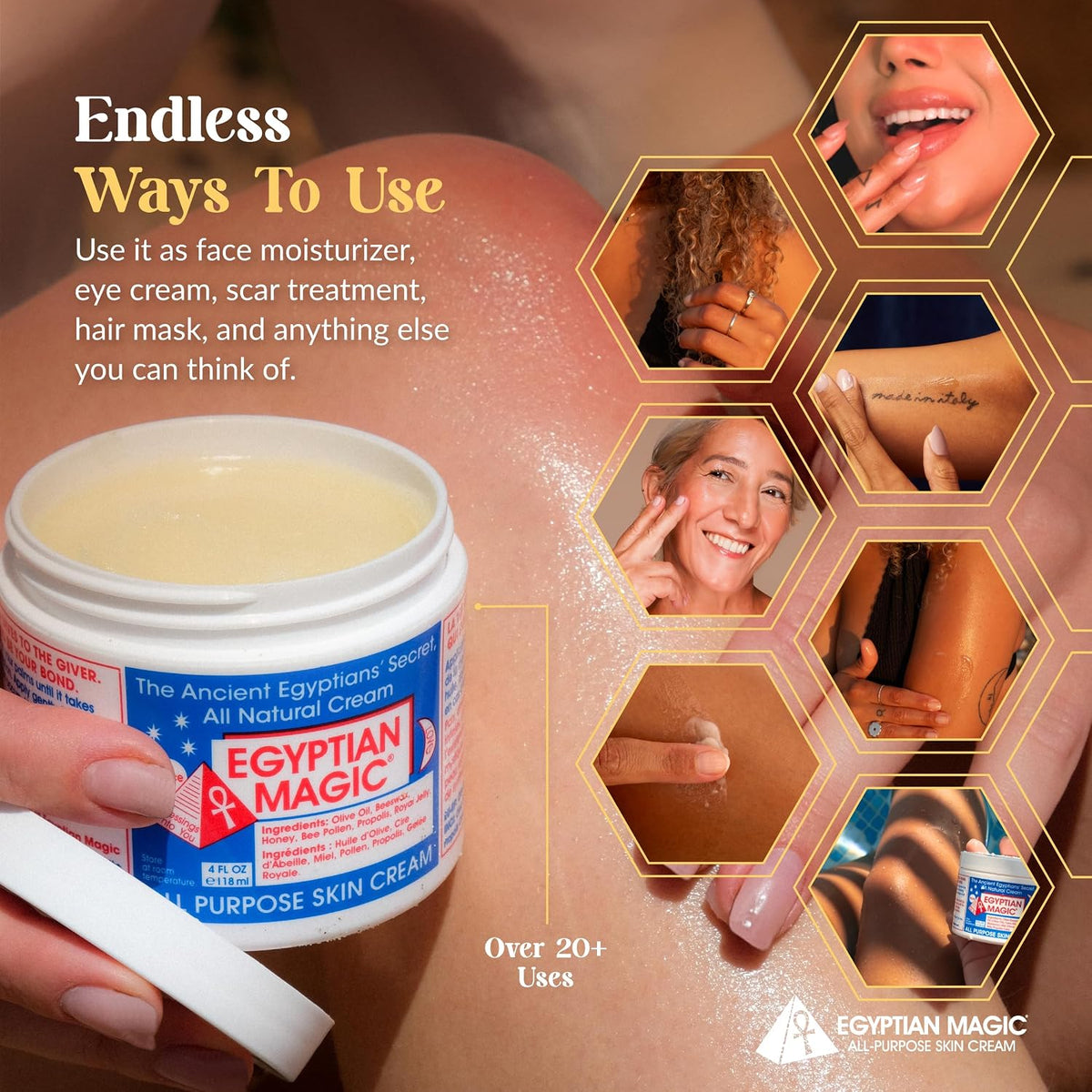 Egyptian Magic All-Purpose Moisturizing Cream, 4oz Jar